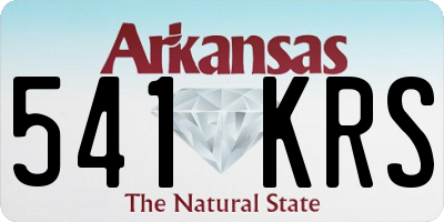 AR license plate 541KRS