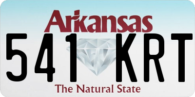 AR license plate 541KRT