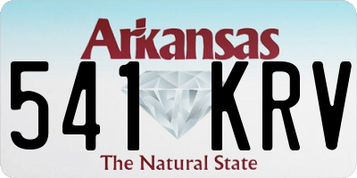 AR license plate 541KRV