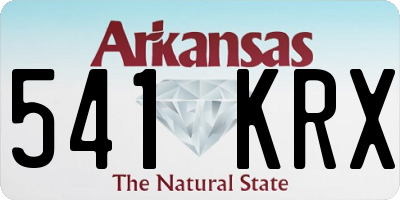 AR license plate 541KRX