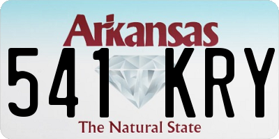 AR license plate 541KRY