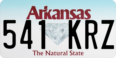 AR license plate 541KRZ