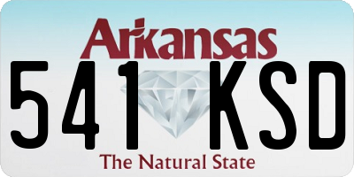 AR license plate 541KSD