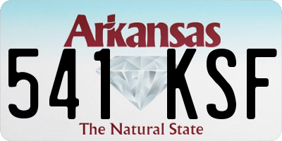 AR license plate 541KSF