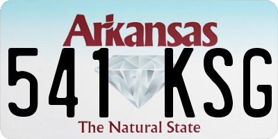 AR license plate 541KSG