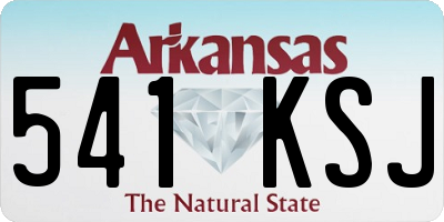 AR license plate 541KSJ