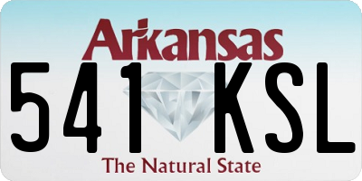 AR license plate 541KSL