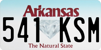 AR license plate 541KSM