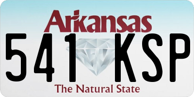 AR license plate 541KSP