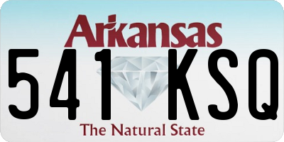 AR license plate 541KSQ