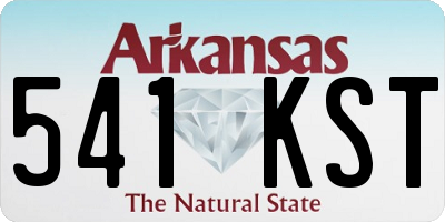 AR license plate 541KST