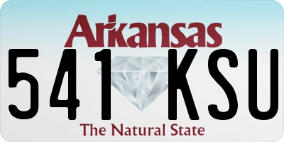 AR license plate 541KSU