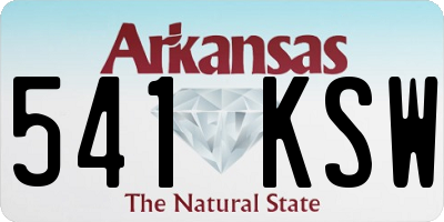 AR license plate 541KSW