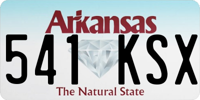 AR license plate 541KSX