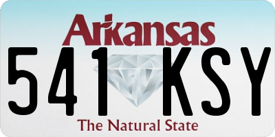 AR license plate 541KSY