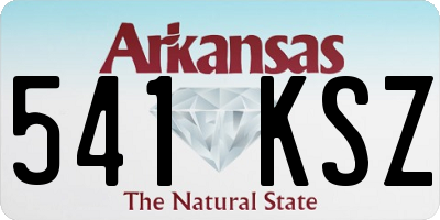 AR license plate 541KSZ