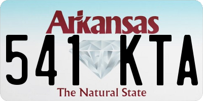 AR license plate 541KTA