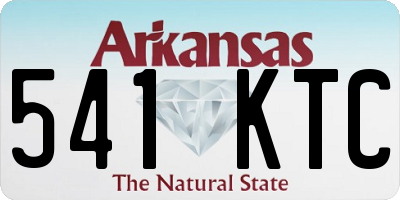 AR license plate 541KTC
