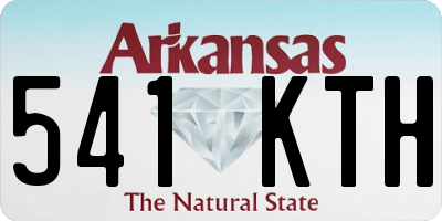 AR license plate 541KTH