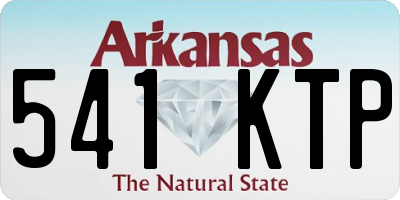 AR license plate 541KTP