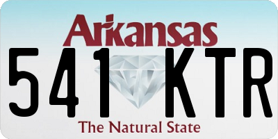 AR license plate 541KTR