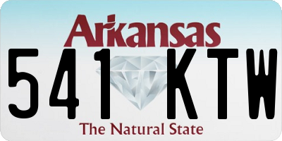 AR license plate 541KTW
