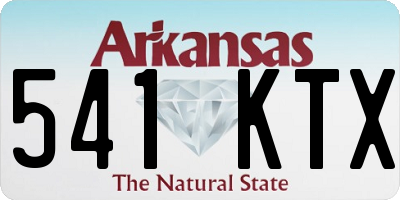 AR license plate 541KTX