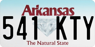 AR license plate 541KTY