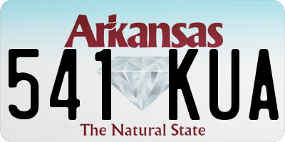 AR license plate 541KUA