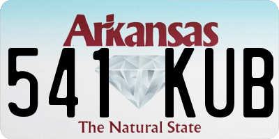 AR license plate 541KUB