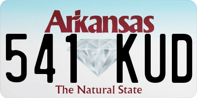 AR license plate 541KUD