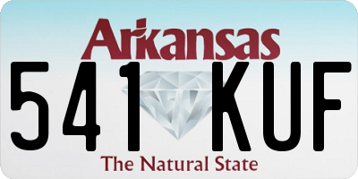 AR license plate 541KUF