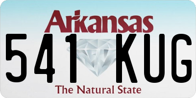AR license plate 541KUG