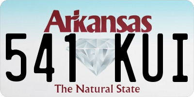 AR license plate 541KUI