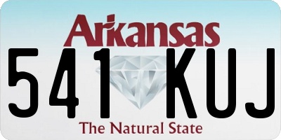 AR license plate 541KUJ