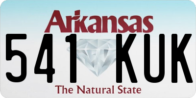 AR license plate 541KUK