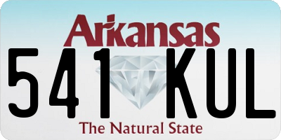 AR license plate 541KUL