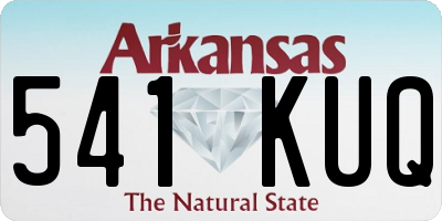 AR license plate 541KUQ