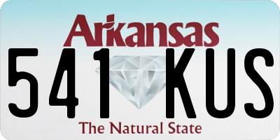 AR license plate 541KUS