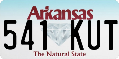 AR license plate 541KUT
