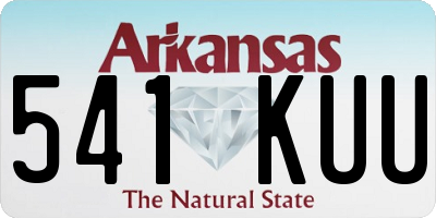 AR license plate 541KUU