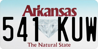 AR license plate 541KUW