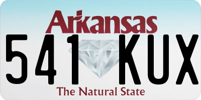 AR license plate 541KUX