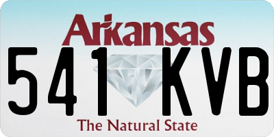 AR license plate 541KVB