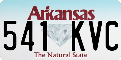 AR license plate 541KVC