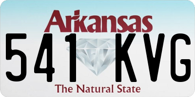 AR license plate 541KVG
