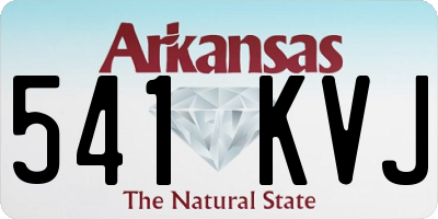 AR license plate 541KVJ