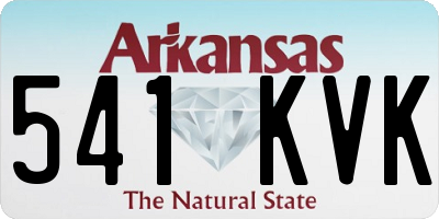 AR license plate 541KVK