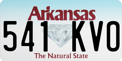 AR license plate 541KVO