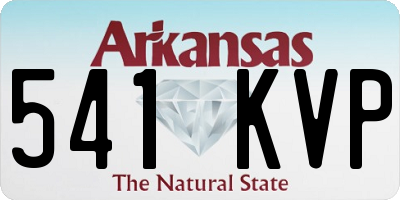 AR license plate 541KVP